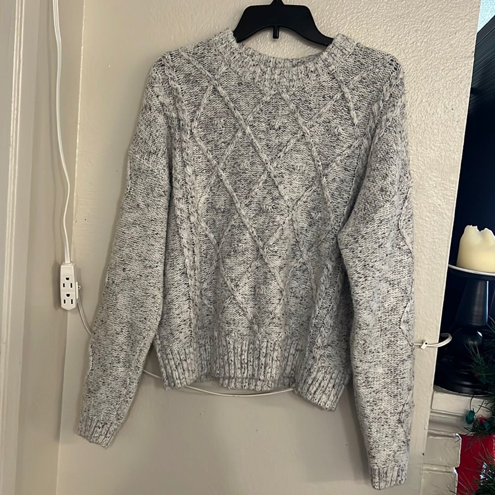 Grey nice blouse.